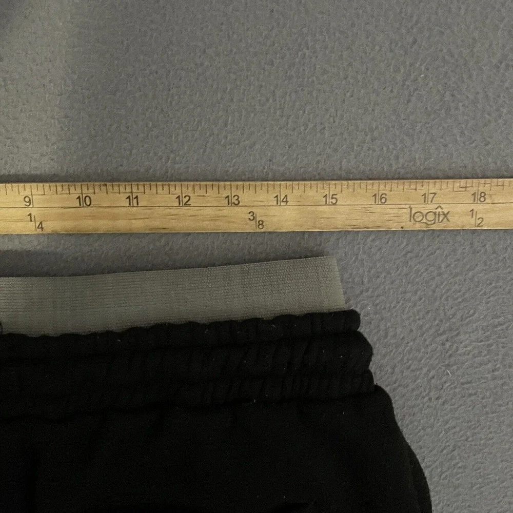 Boohoo Man Official Tapered‎ Sweatpants Black Tracksuit Trousers Large